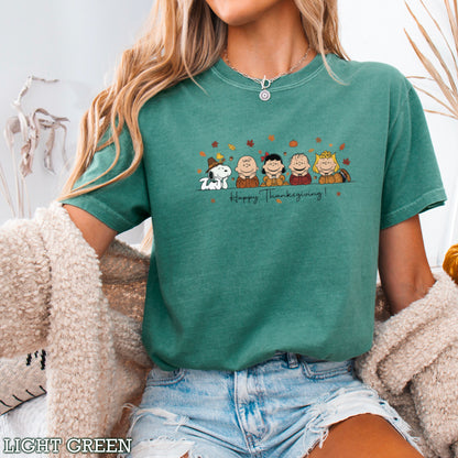 Happy Thanksgiving Comfort Color Graphic Tee