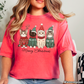 Meowy Christmas Comfort Color Graphic Tee