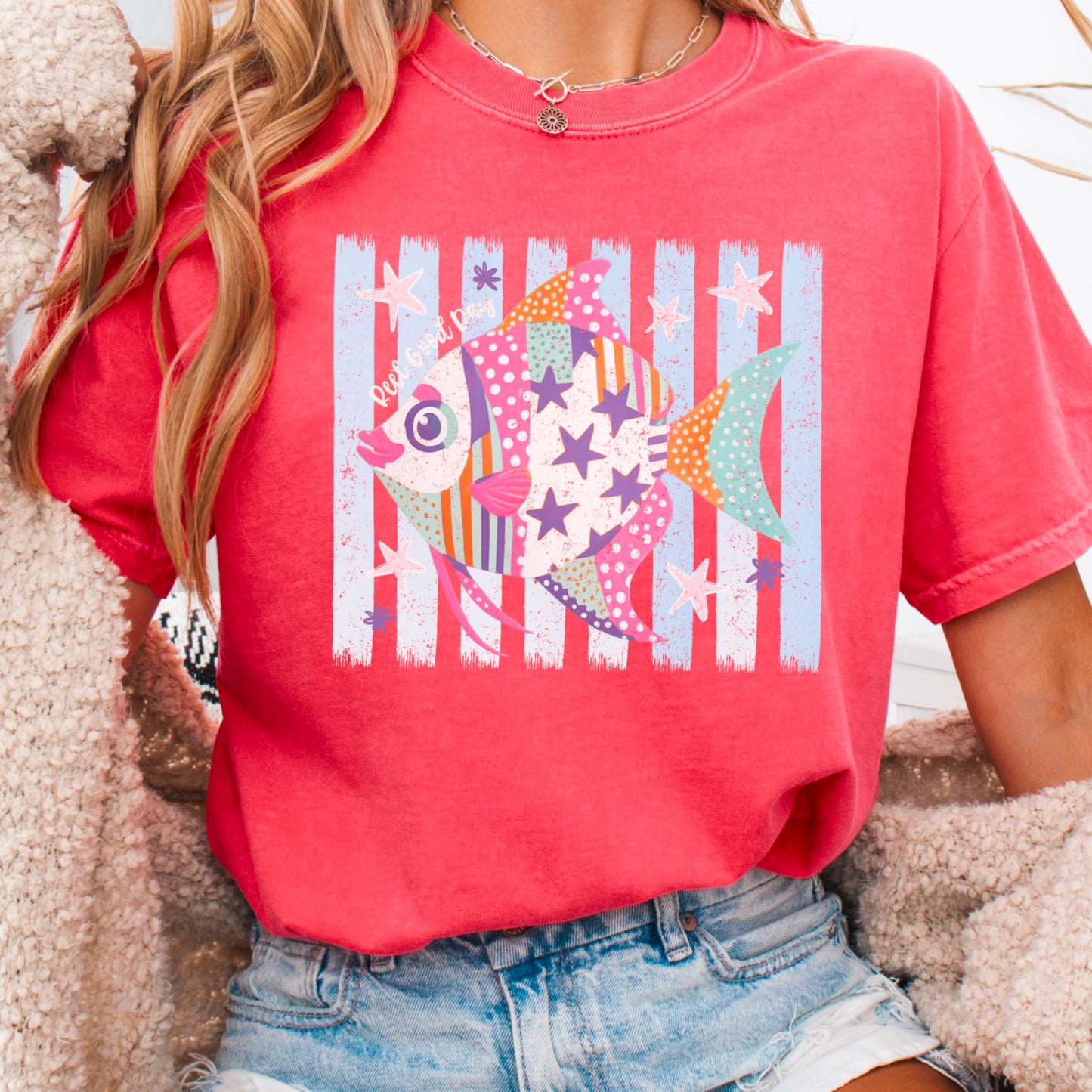 Reel Good Day Comfort Color Graphic Tee