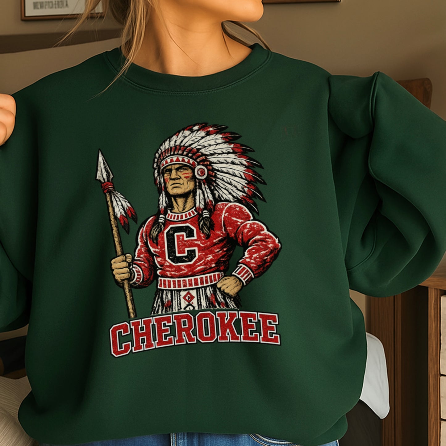 Cherokee Warriors Crewneck Sweatshirt