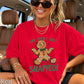 Gingerbread And Then I Just Snapped Christmas Comfort Color Graphic Tee