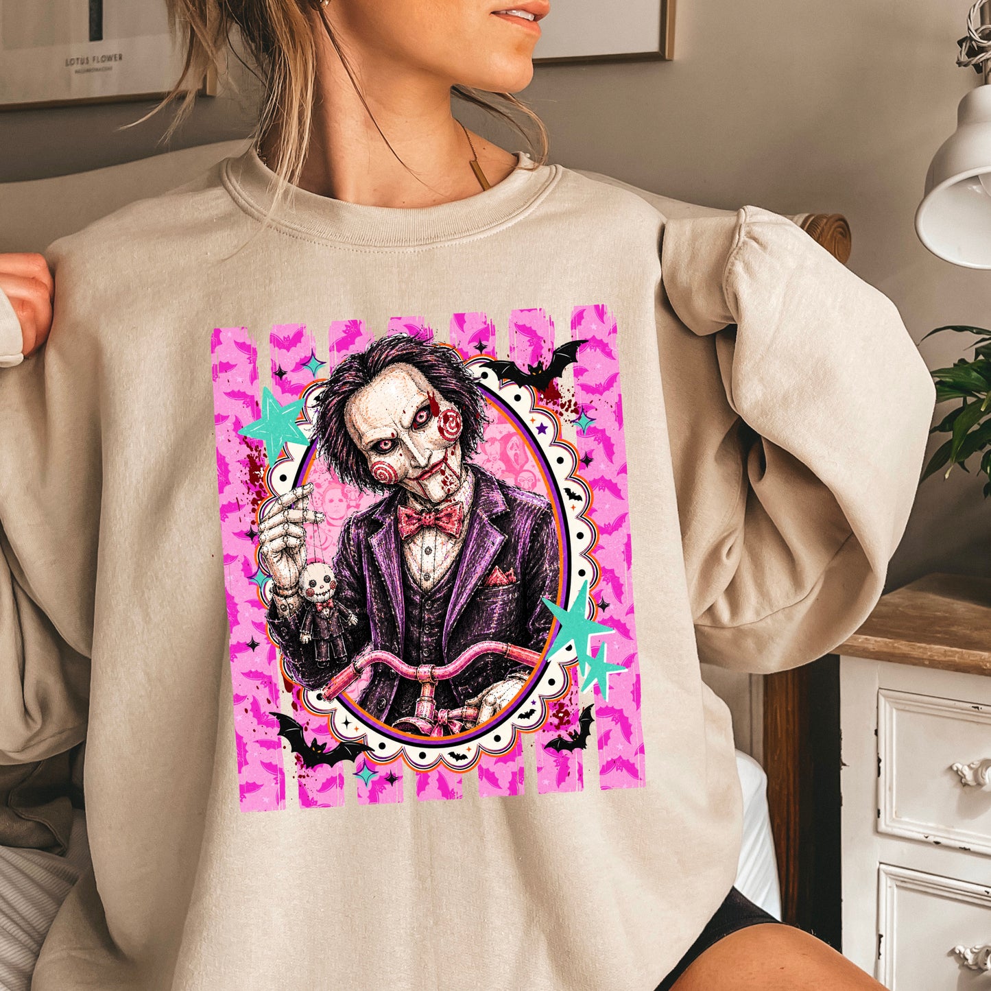 Horror Film Character Crewneck Sweatshirt