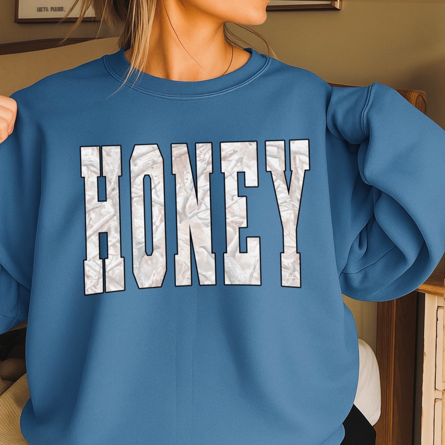 Honey Camo Crewneck Sweatshirt