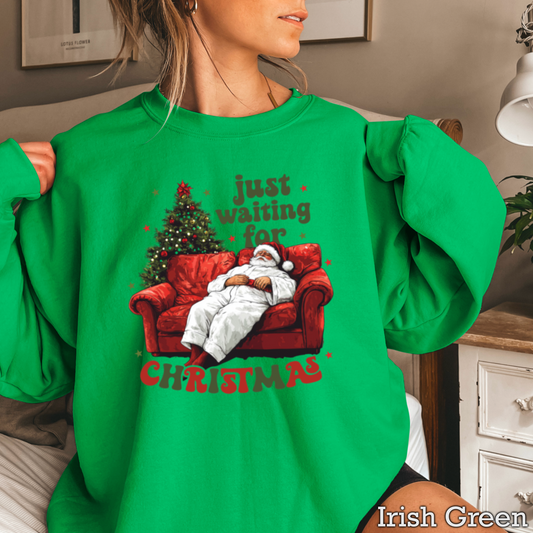 Just waiting For Christmas Crewneck Sweatshirt