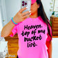 Heaven Top Of My Bucket List Comfort Color Graphic Tee