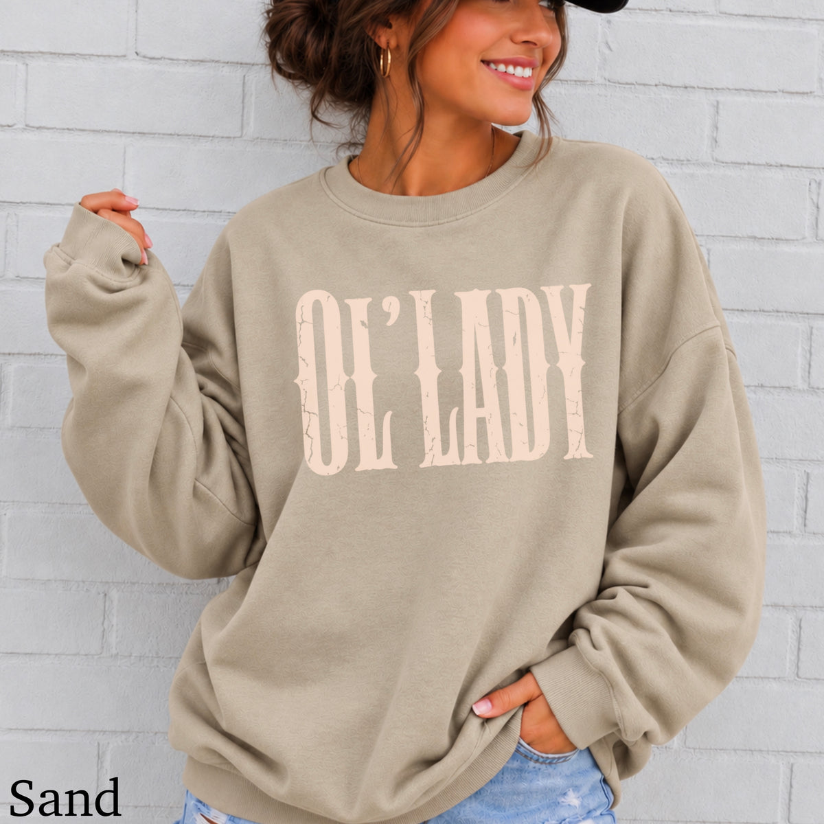 Ol’ Lady Crewneck Sweatshirt