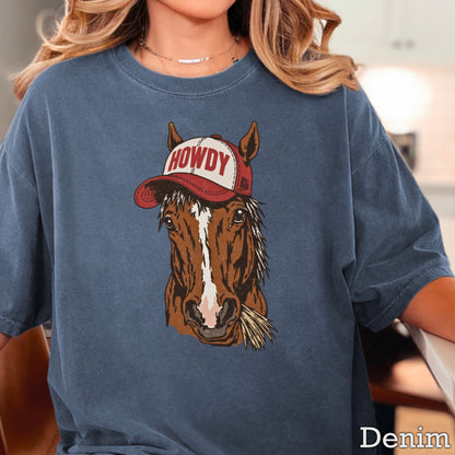 Howdy Horse Comfort Color Graphic Tee