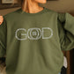 God Is Good Rhinestone Sweatshirt