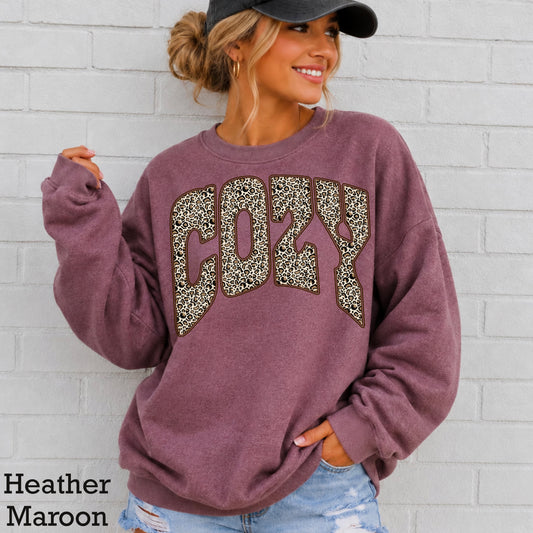 Leopard Cozy Crewneck Sweatshirt