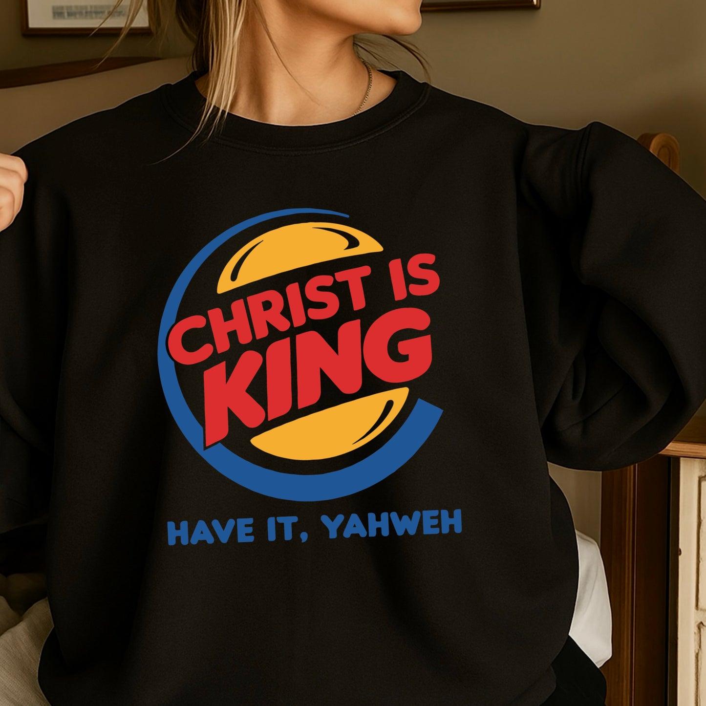 Christ Is King Christian Crewneck Sweatshirt