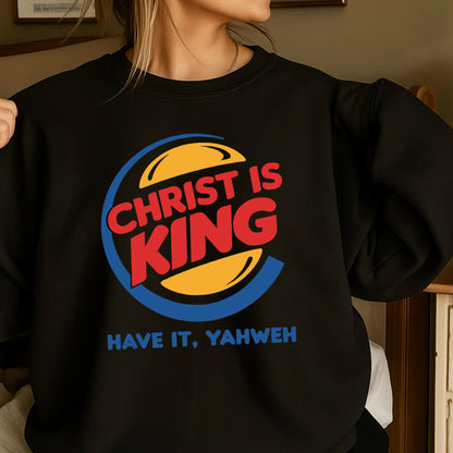 Christ Is King Christian Crewneck Sweatshirt