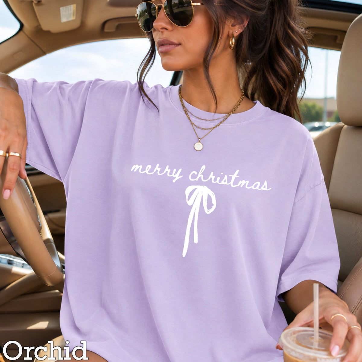 Merry Christmas Comfort Color Graphic Tee