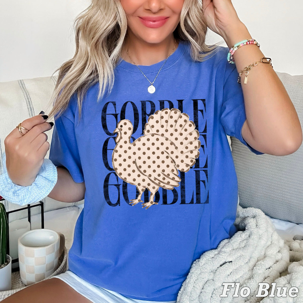 Gobble Thanksgiving Comfort Color Graphic Tee