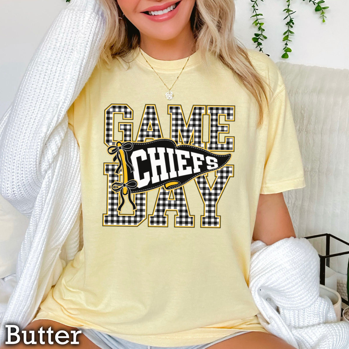 Chiefs Comfort Color Graphic Tee