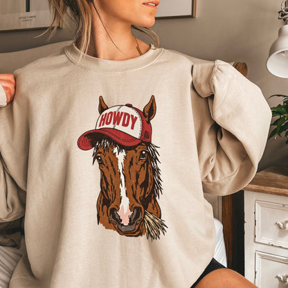 Howdy Horse Crewneck Sweatshirt