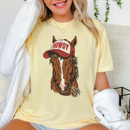 Howdy Horse Comfort Color Graphic Tee