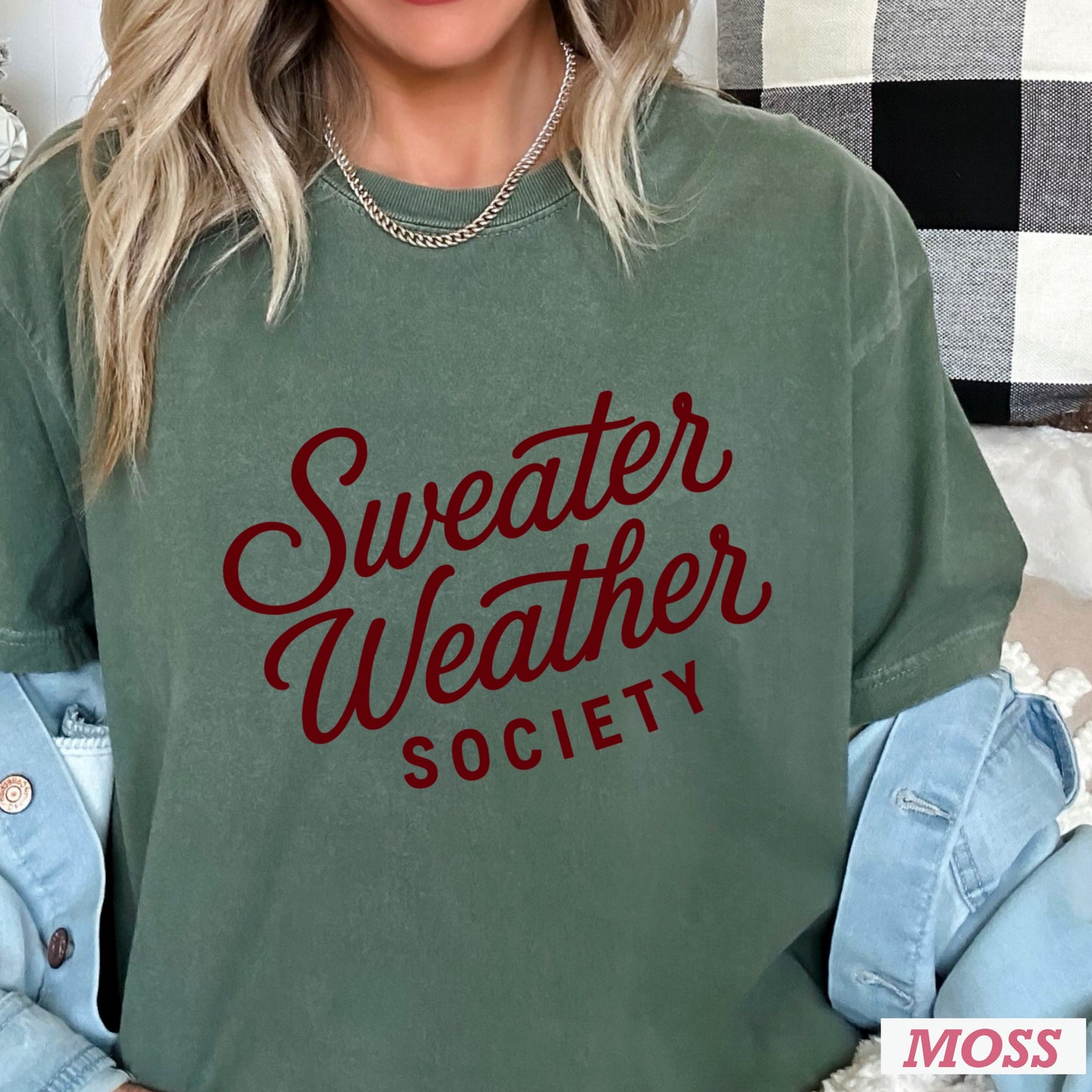 Sweater Weather Society Comfort Color Graphic Tee