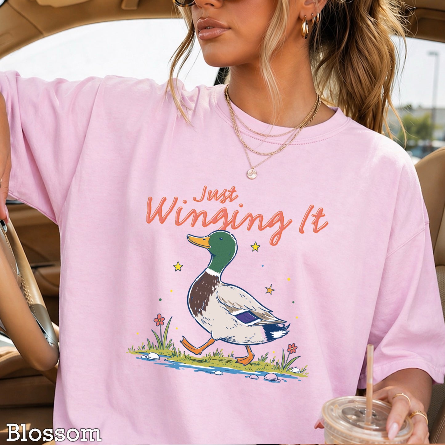 Just Winging It Comfort Color Graphic Tee