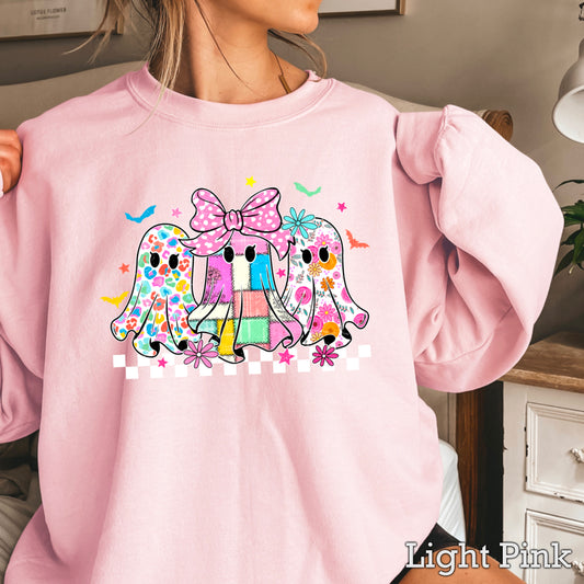 Retro Ghost Crewneck Sweatshirt