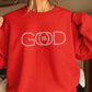 God Is Good Rhinestone Sweatshirt