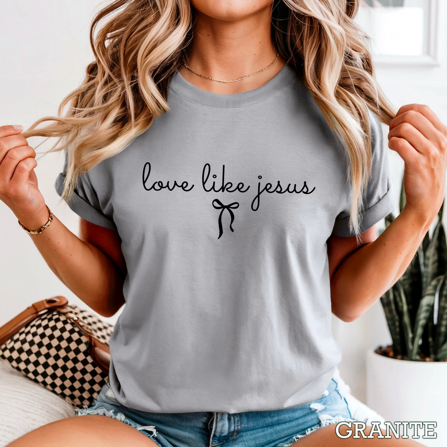 Love Like Jesus Christian Comfort Color Graphic Tee