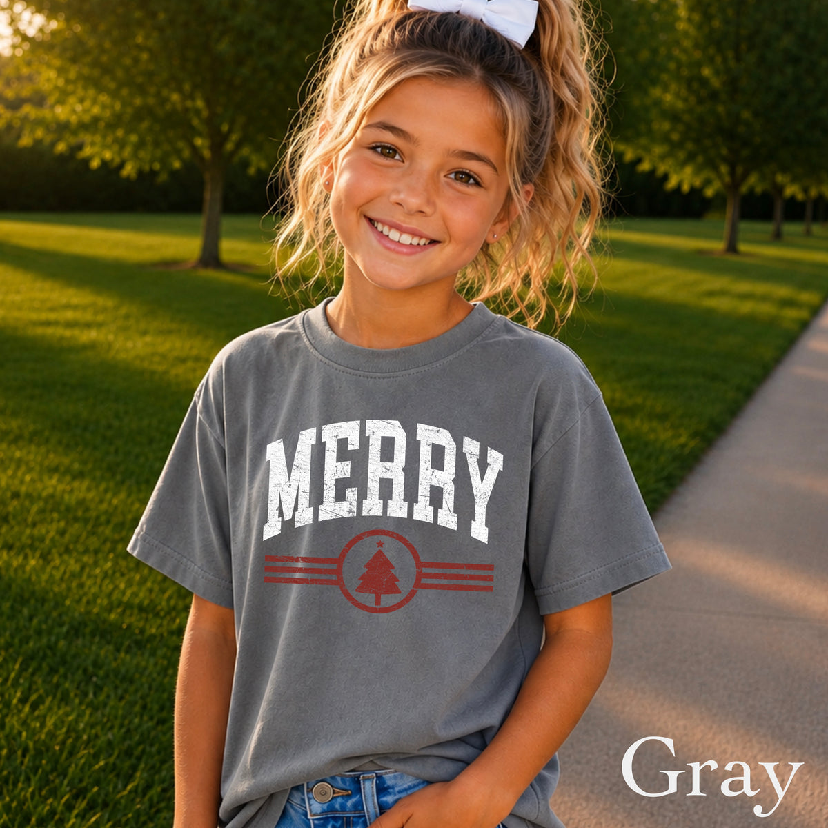Merry Christmas Youth Comfort Color T-Shirt