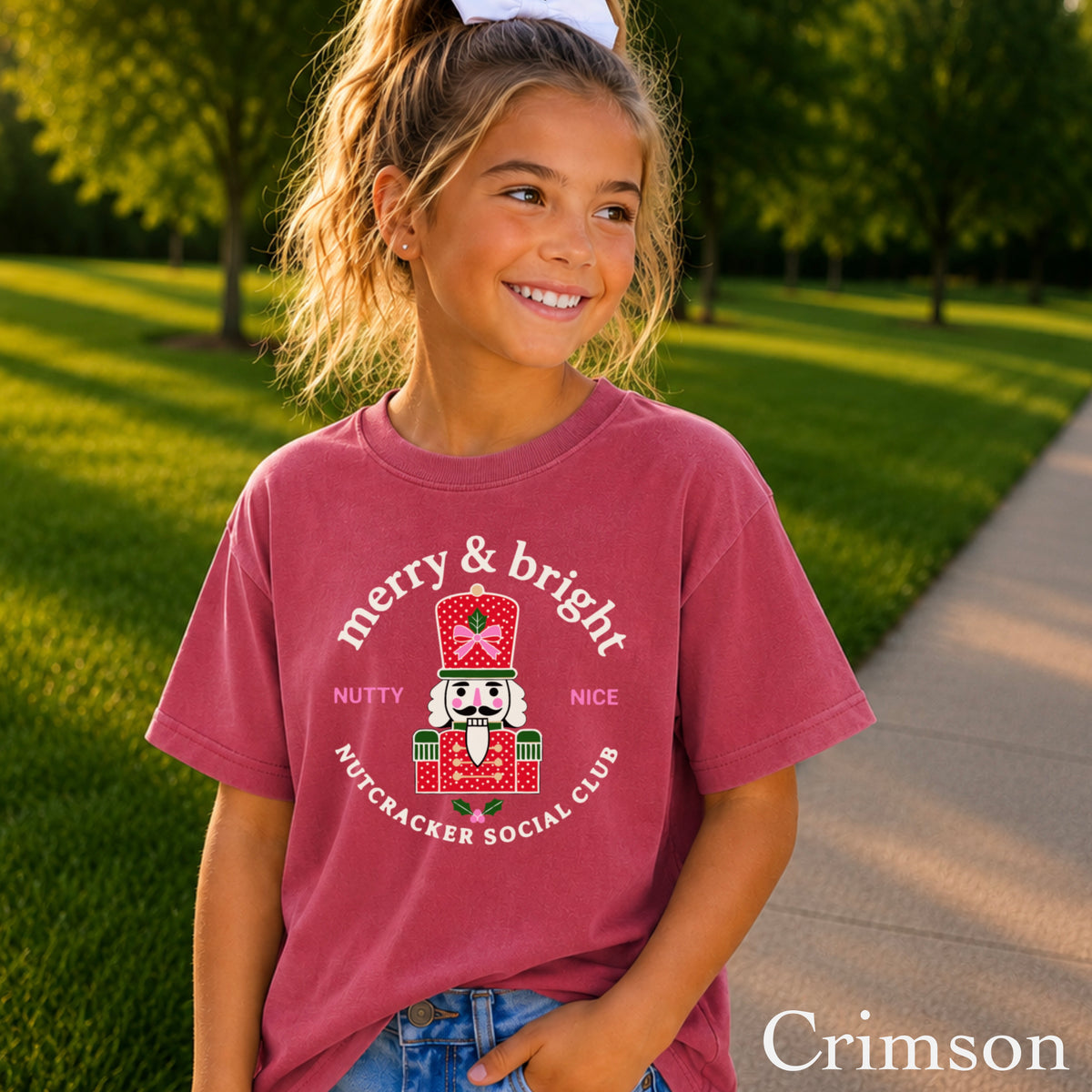 Nutcracker Social Club Christmas Youth Comfort Color T-Shirt