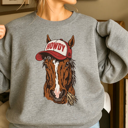 Howdy Horse Crewneck Sweatshirt