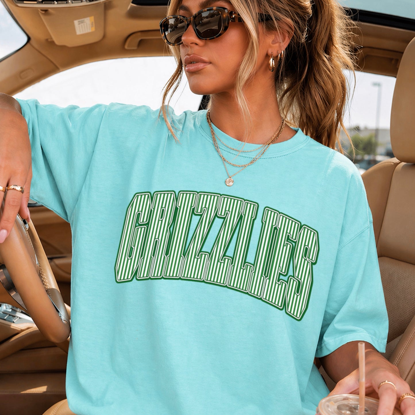 Grizzlies Comfort Color Graphic Tee