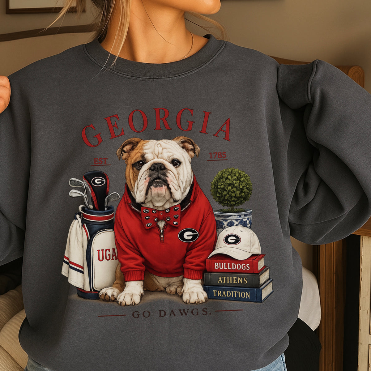 Red & Black Traditions Crewneck Sweatshirt