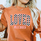 Checkered Loved John 3:16 Valentine’s Day Comfort Color Graphic Tee