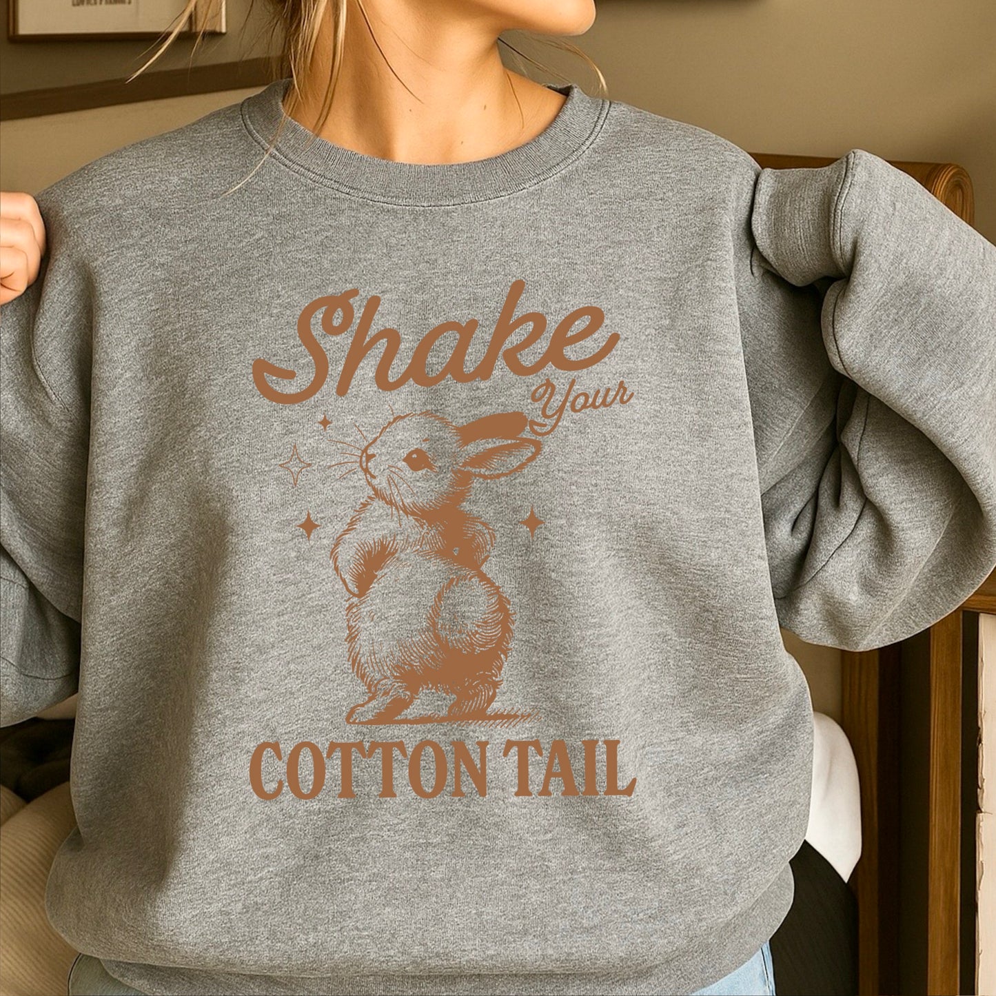 Shake Your Cotton Tail Easter Crewneck Sweatshirt