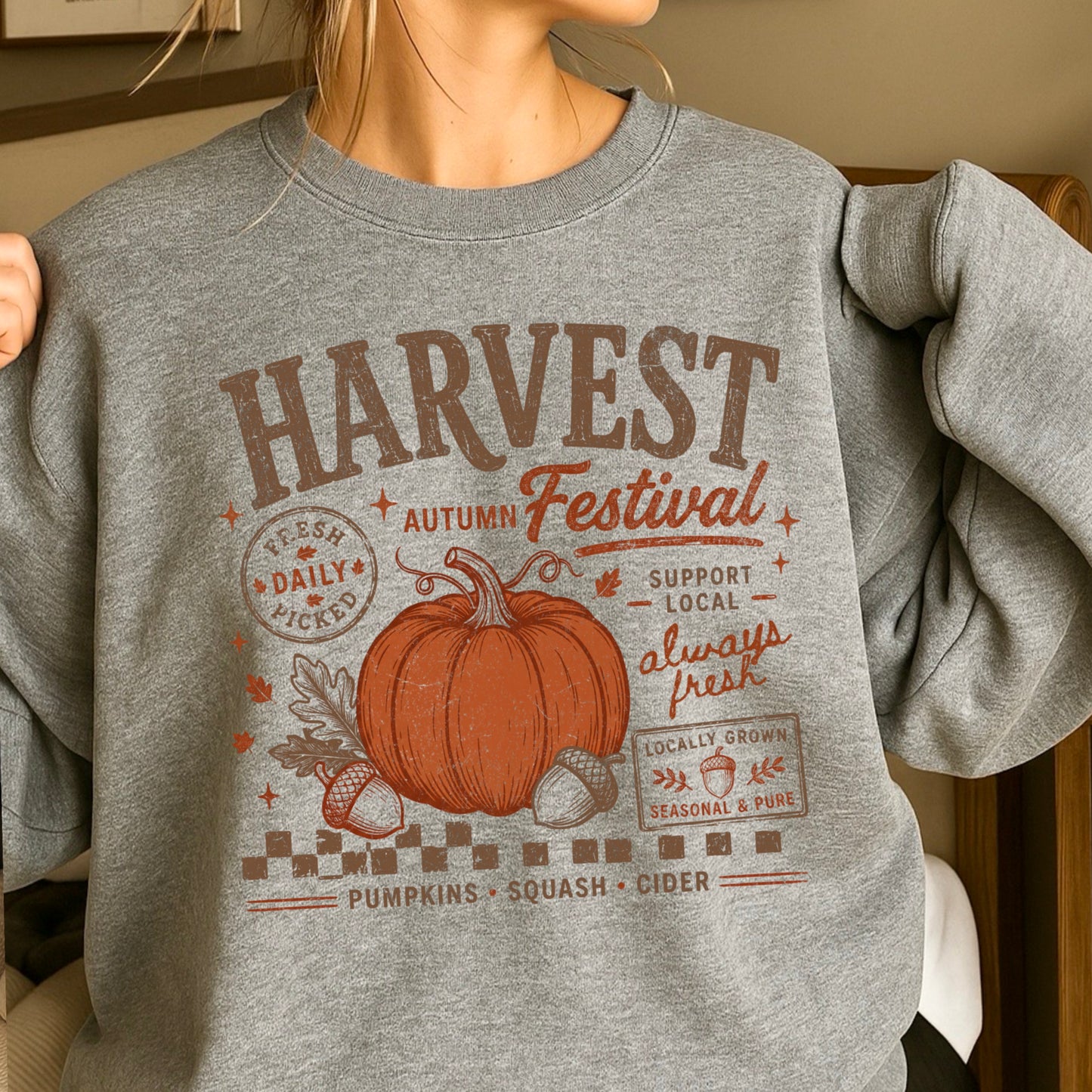 Harvest Festival Fall Crewneck Sweatshirt