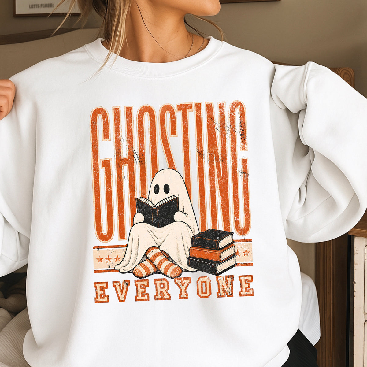 Ghosting Everyone Halloween Sweatshirt