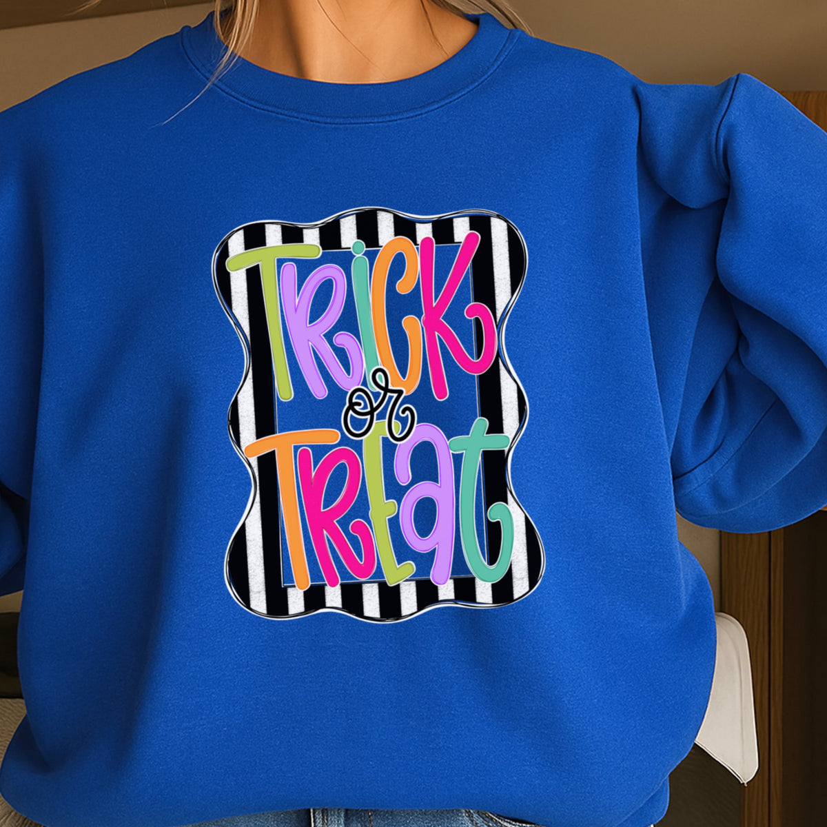 Trick Or Treat Halloween Crewneck Sweatshirt