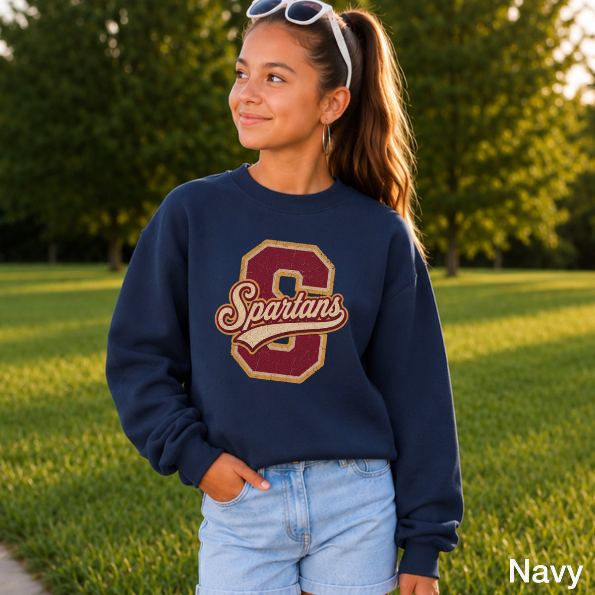 Spartans Youth Crewneck Sweatshirt