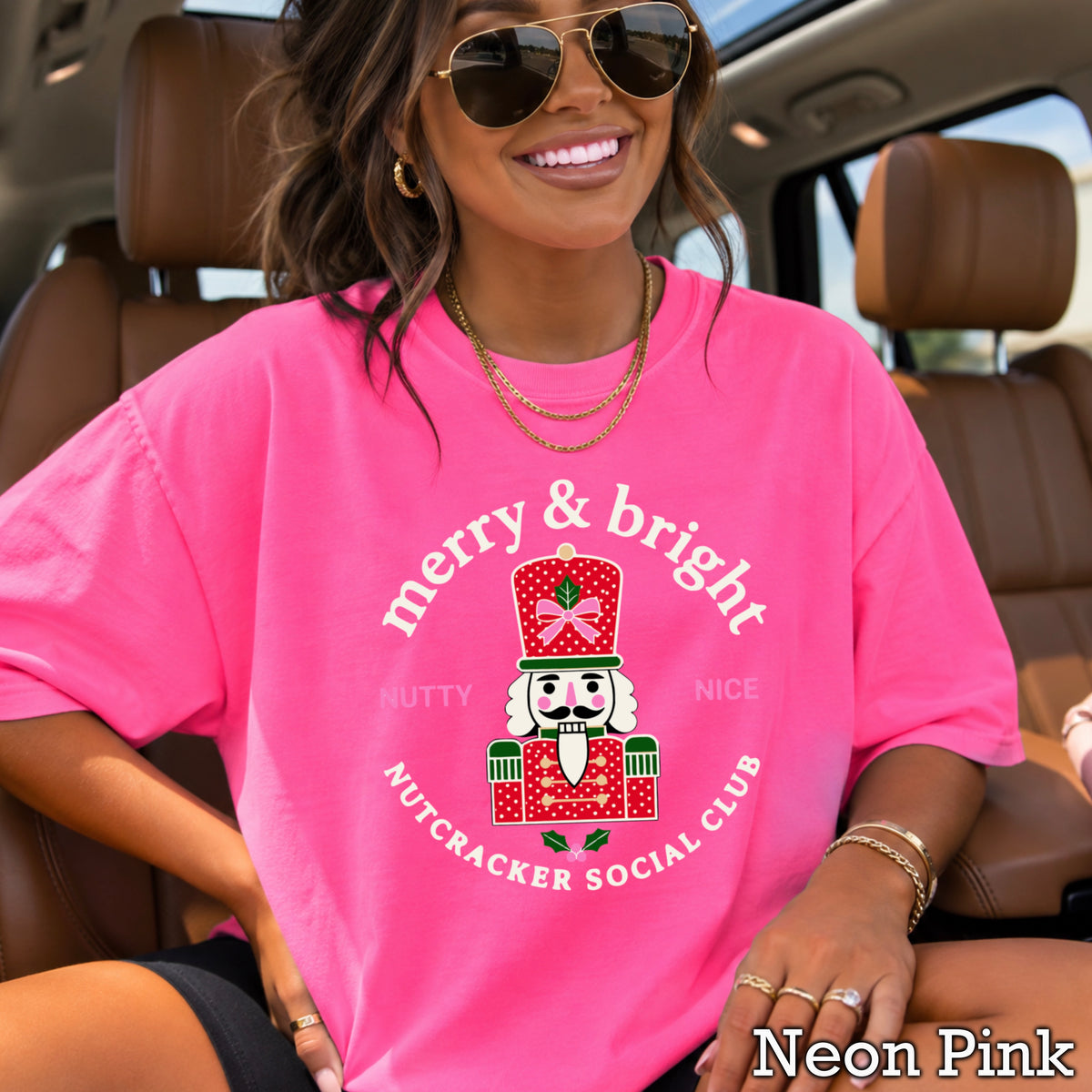 Nutcracker Social Club Christmas Comfort Color Graphic Tee