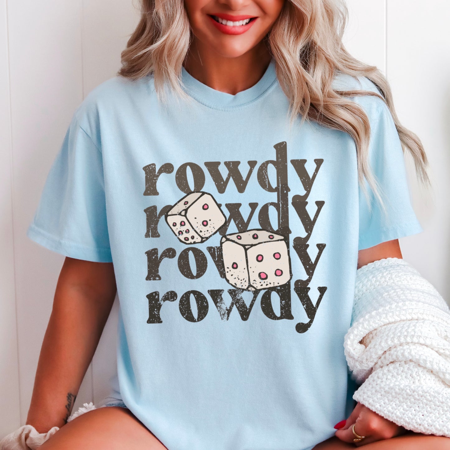Rowdy Dice Comfort Color Graphic Tee
