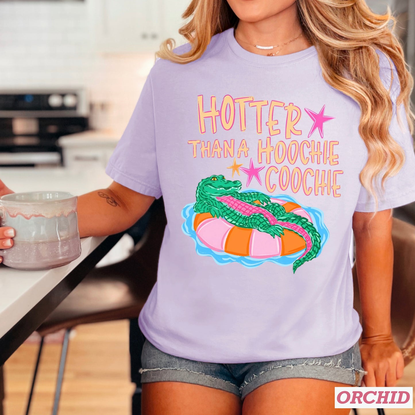 Hotter Than A Hoochie Coochie  Comfort Color Graphic Tee
