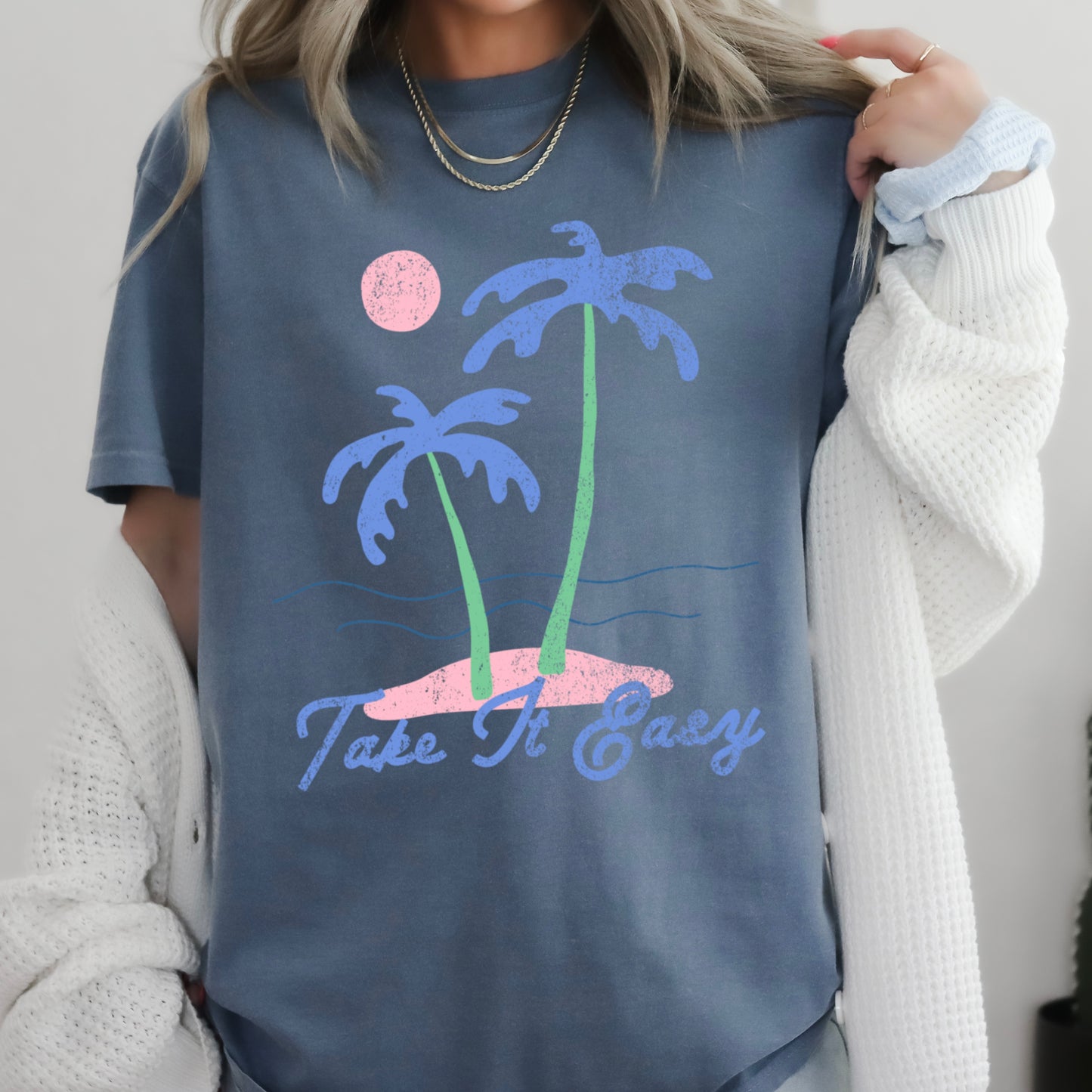 Take It Easy Comfort Color Graphic Tee