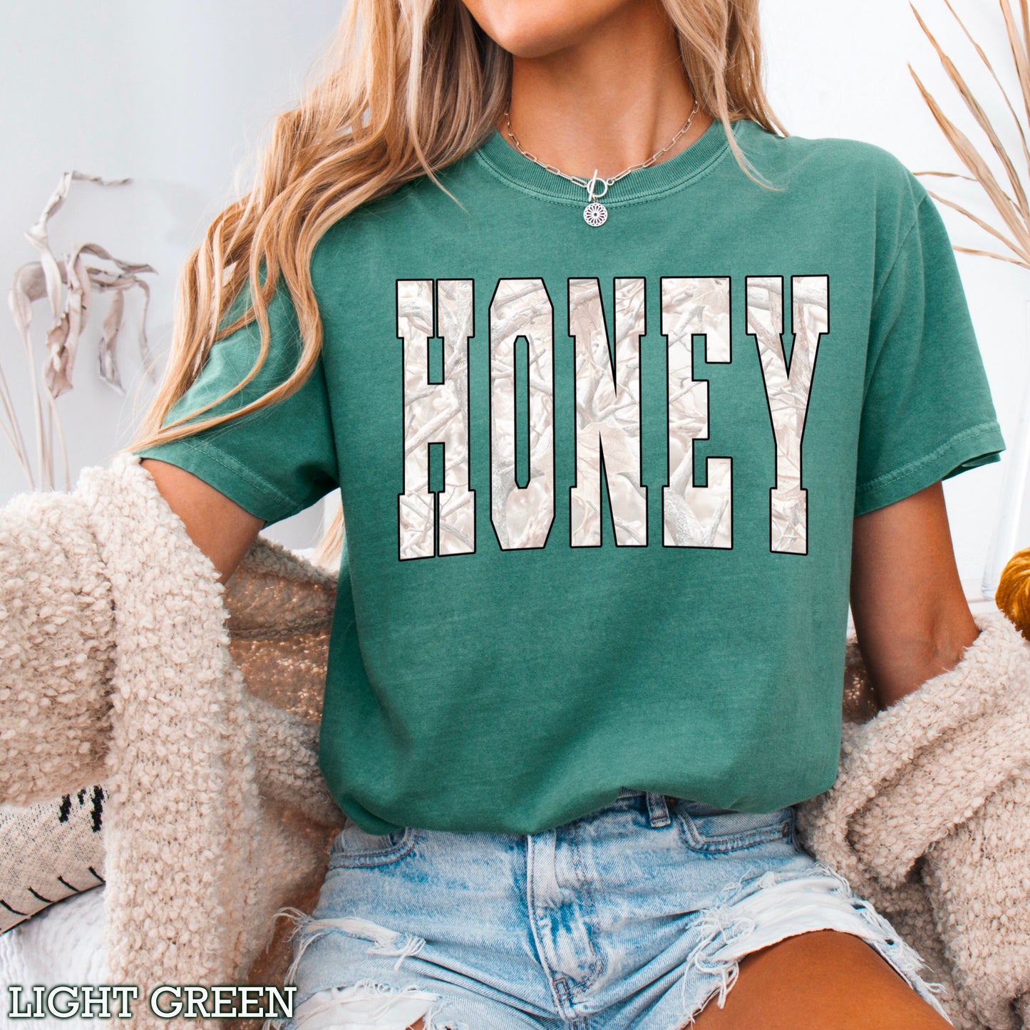 Honey Comfort Color Graphic Tee
