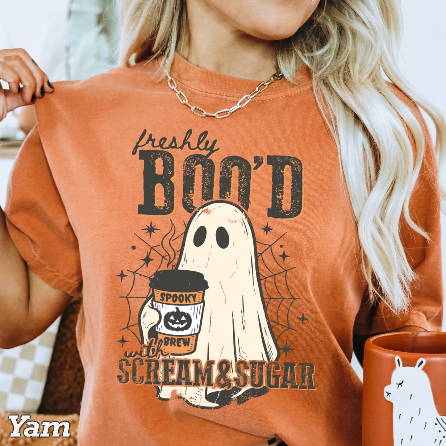 Freshly Boo’d Halloween Comfort Color Graphic Tee