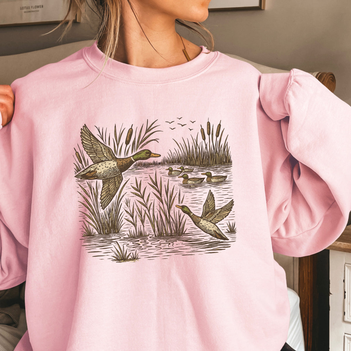 Mallard Duck Crewneck Sweatshirt
