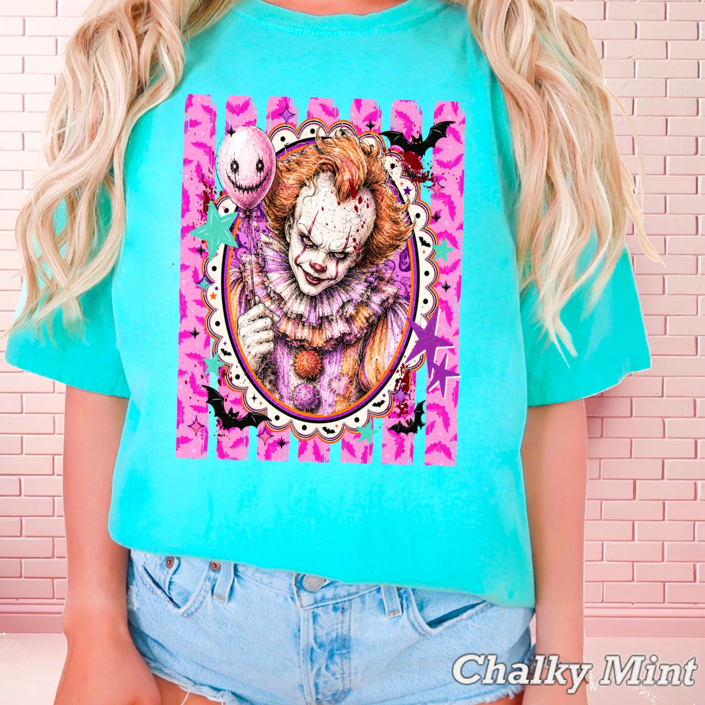 Horror Film Character Halloween Comfort Color Graphic Tee