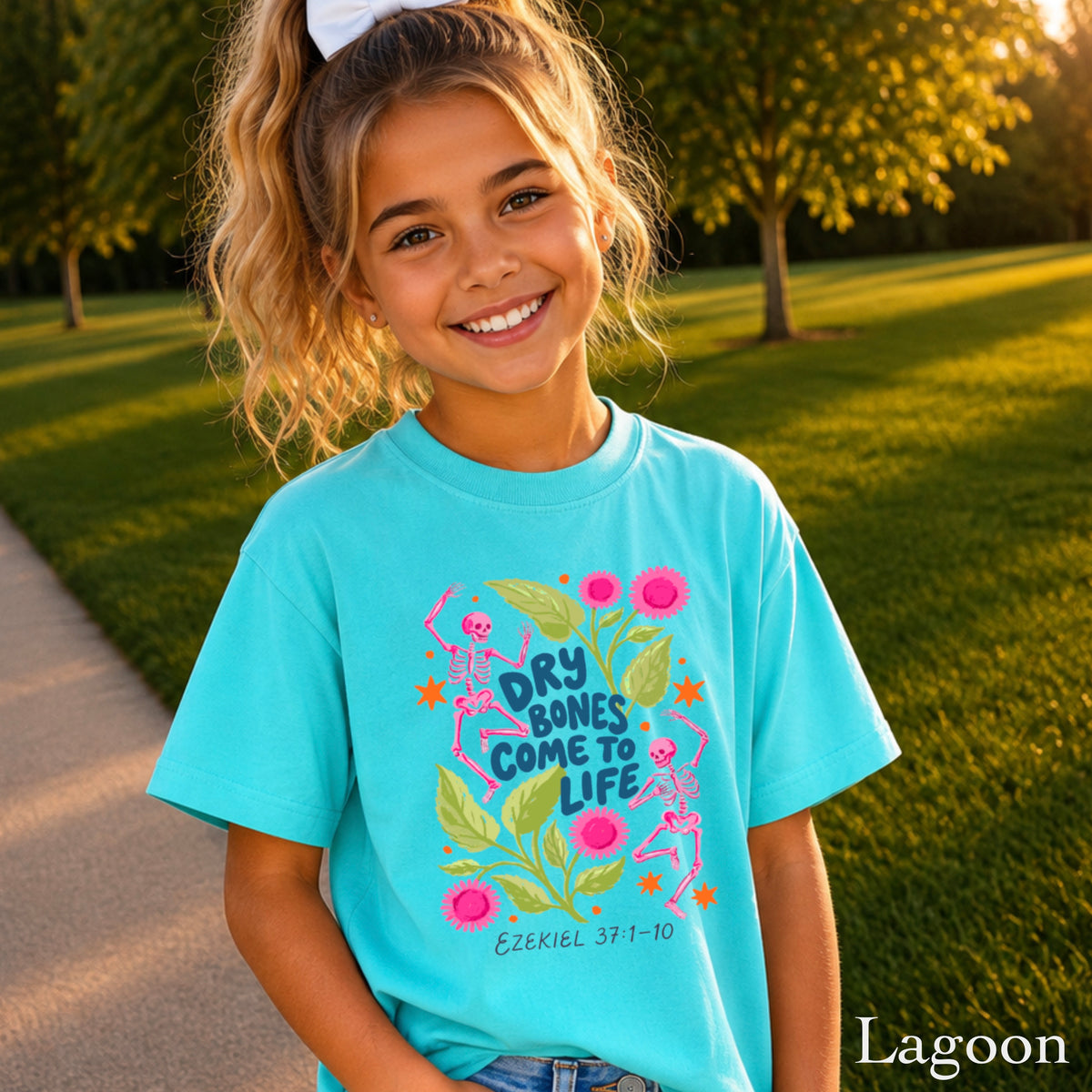Dry Bones Come To Life Youth Comfort Color Christian T-Shirt