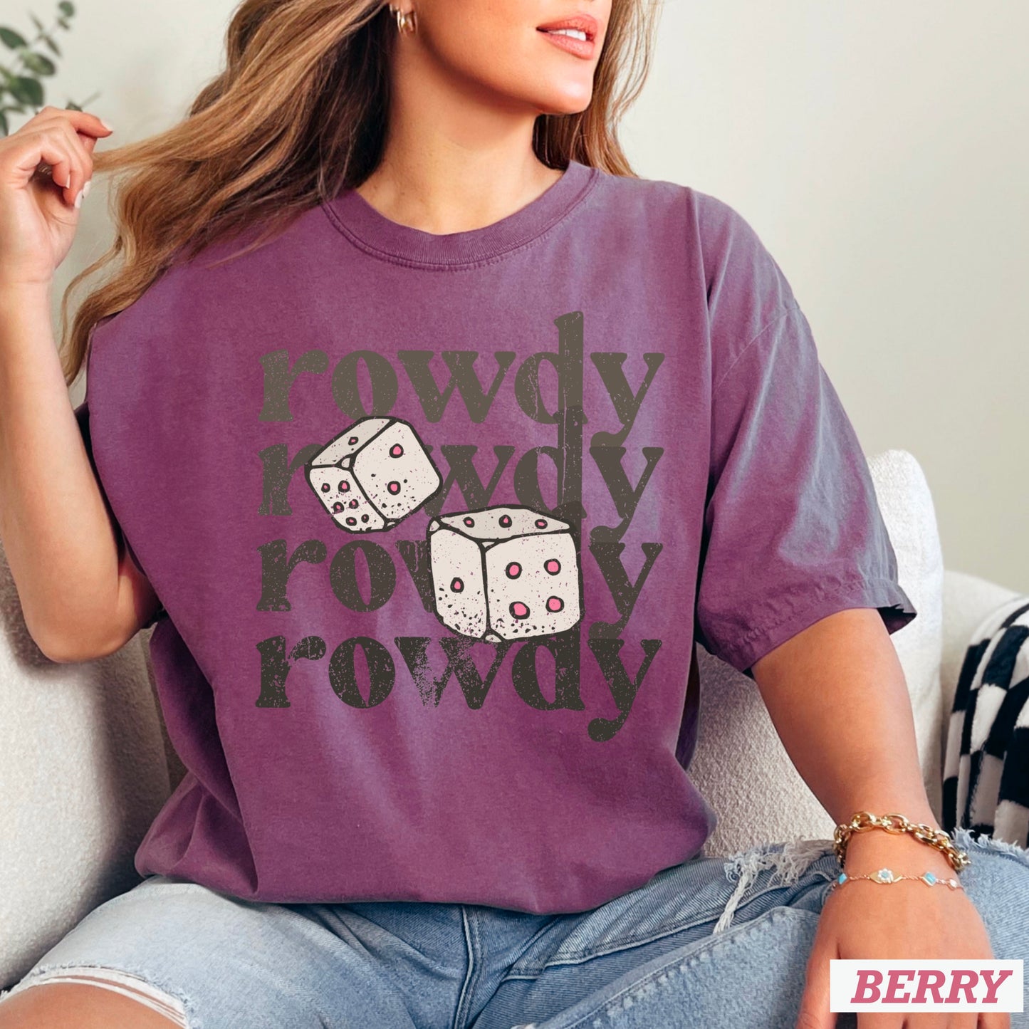 Rowdy Dice Comfort Color Graphic Tee