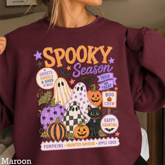 Spooky Season Halloween Crewneck Sweatshirt