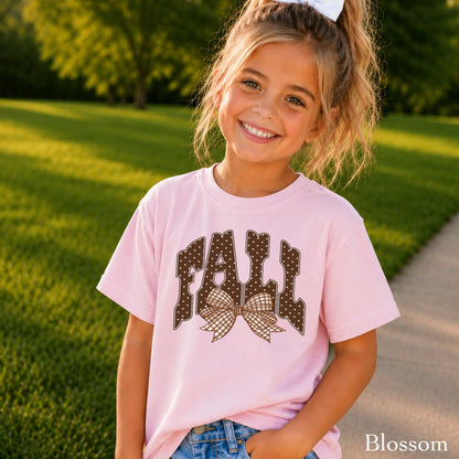 Fall Gingham Favorite Youth Comfort Color T-Shirt