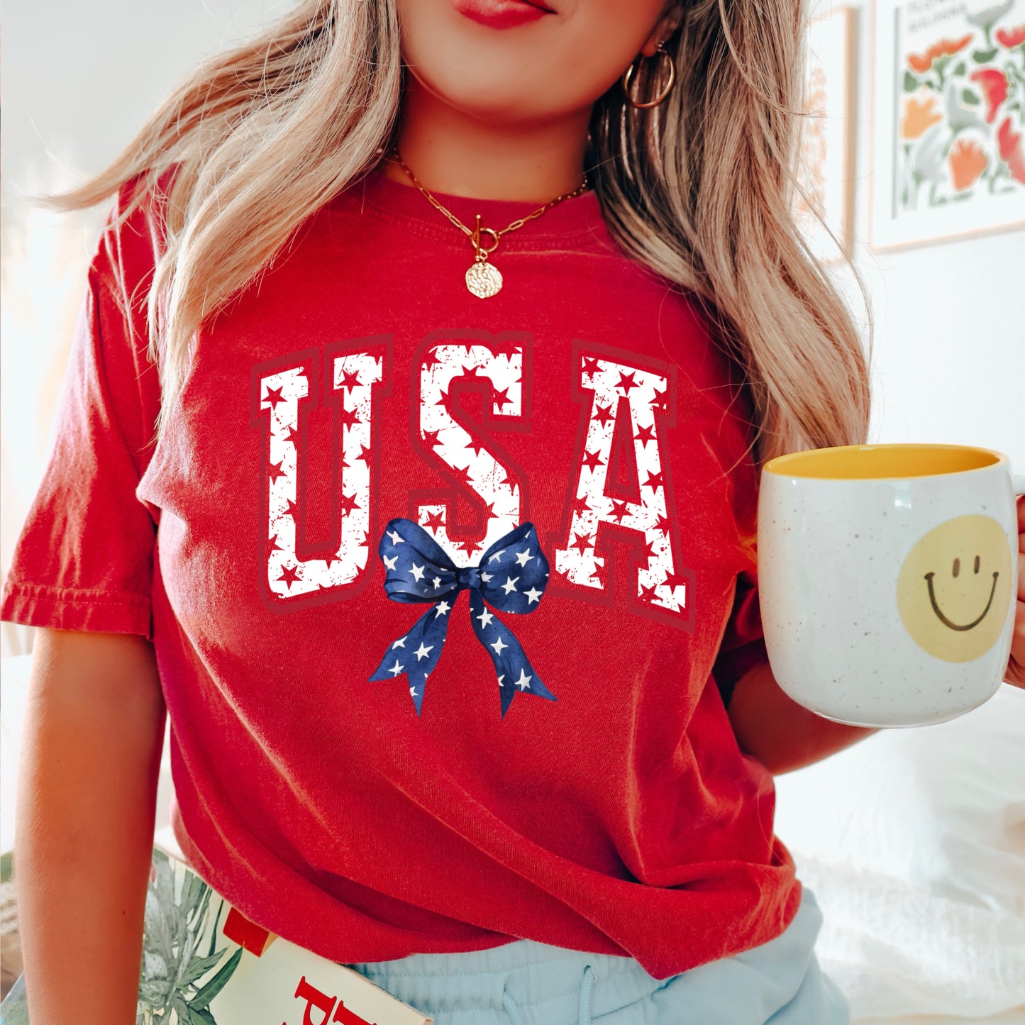USA Patriotic Comfort Color Graphic Tee