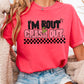 I’m Bout To Crash Out  Comfort Color Graphic Tee